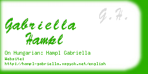 gabriella hampl business card